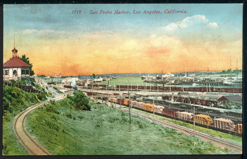 1910 san pedro harbor - ca.,